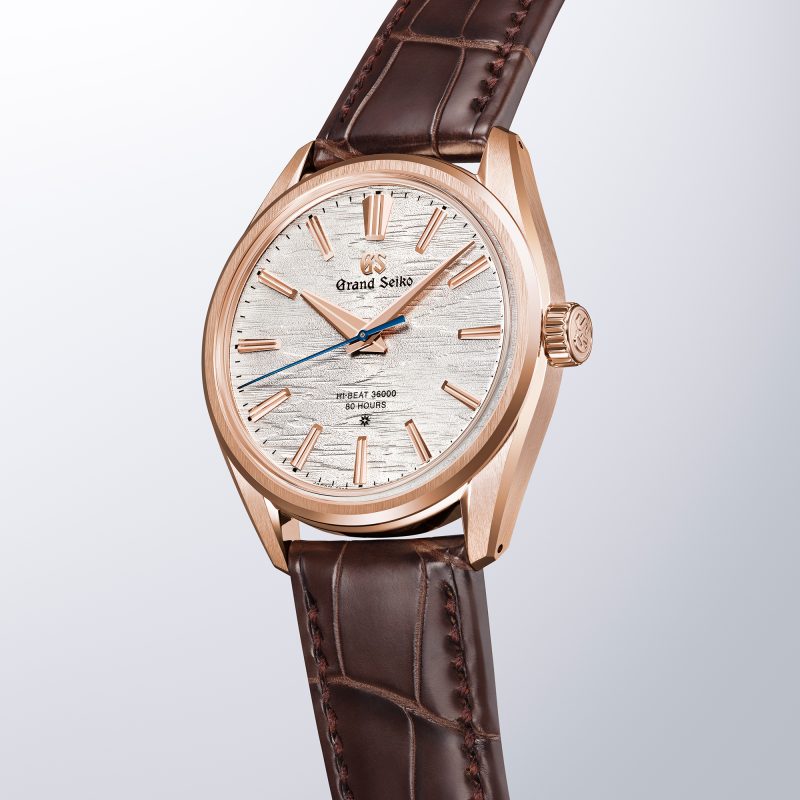 Grand Seiko 'Birch Bark' 18k Rose Gold Hi-Beat Limited